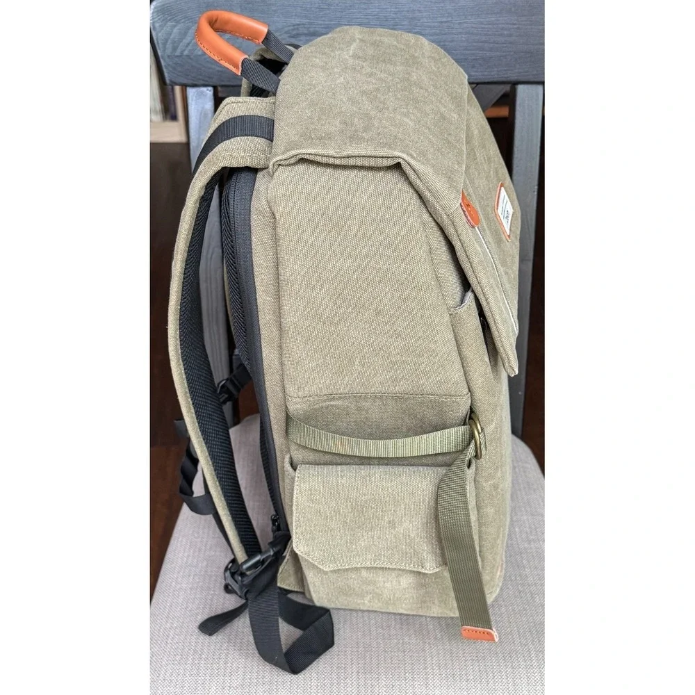 Zecti Camera Backpack DSLR Photography Laptop Travel Bag Green